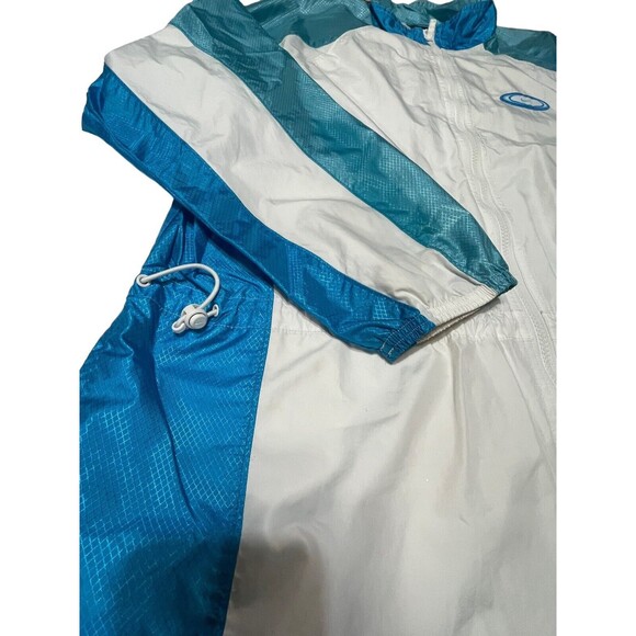 VINTAGE Nike Womens Large Lightweight Track‎ Jacket blue and white - Picture 2 of 9